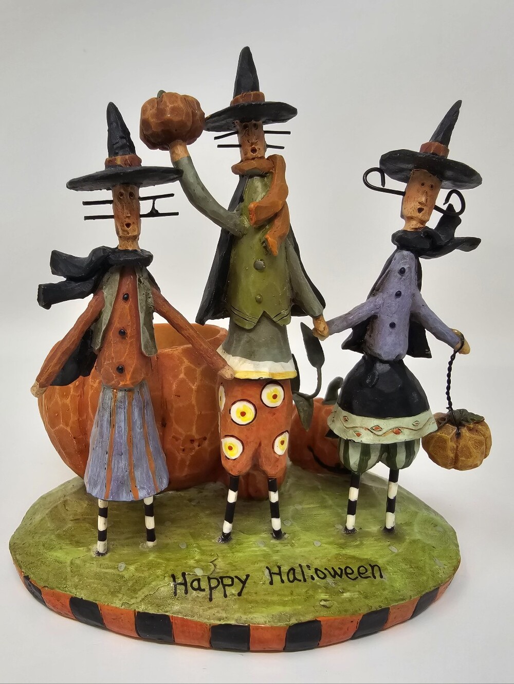 Crazy Mountain Exclusive Design Happy Halloween Witches Candle Holder